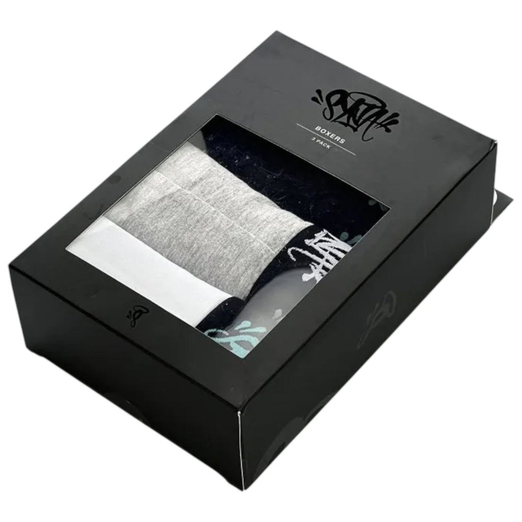 Syna World Boxers 3 Pack Black/Grey/White