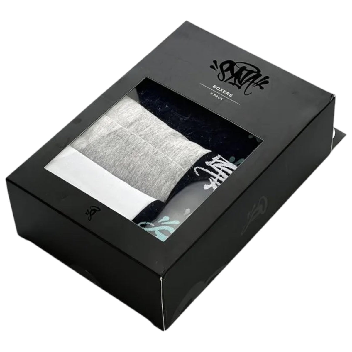 Syna World Boxers 3 Pack Black/Grey/White