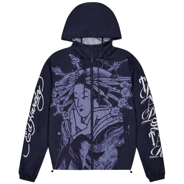 Trapstar X Ed Hardy Geisha Windbreaker Purple