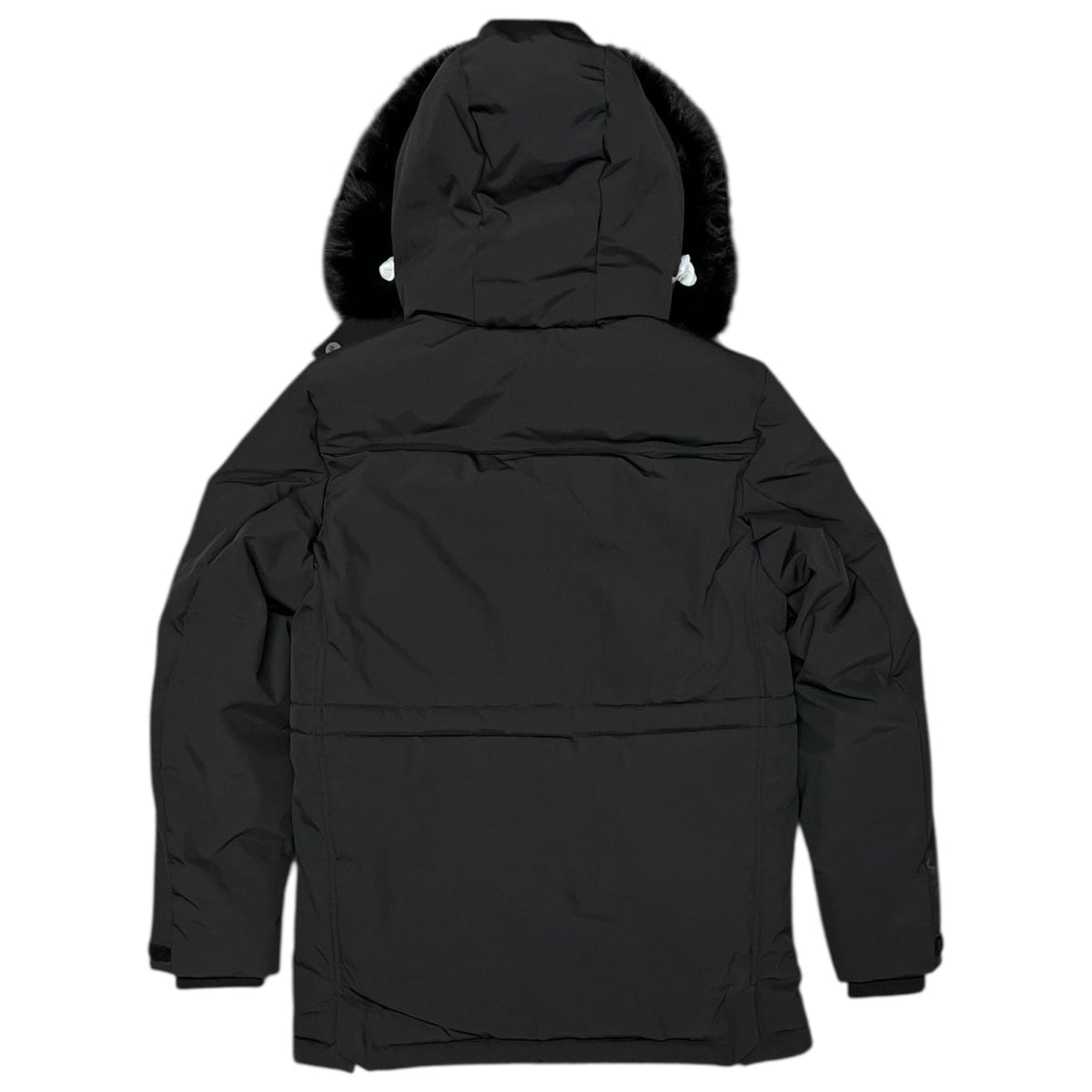 Trapstar Irongate Hooded Parka Jacket Black/White