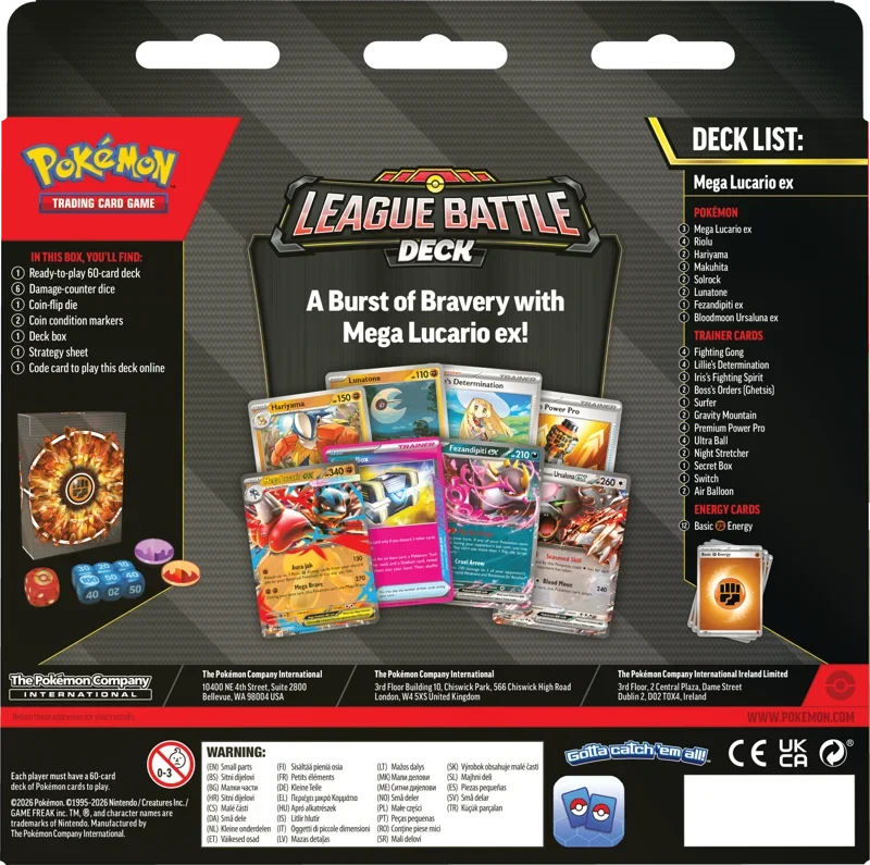 Pokémon TCG: Mega Lucario ex League Battle Deck