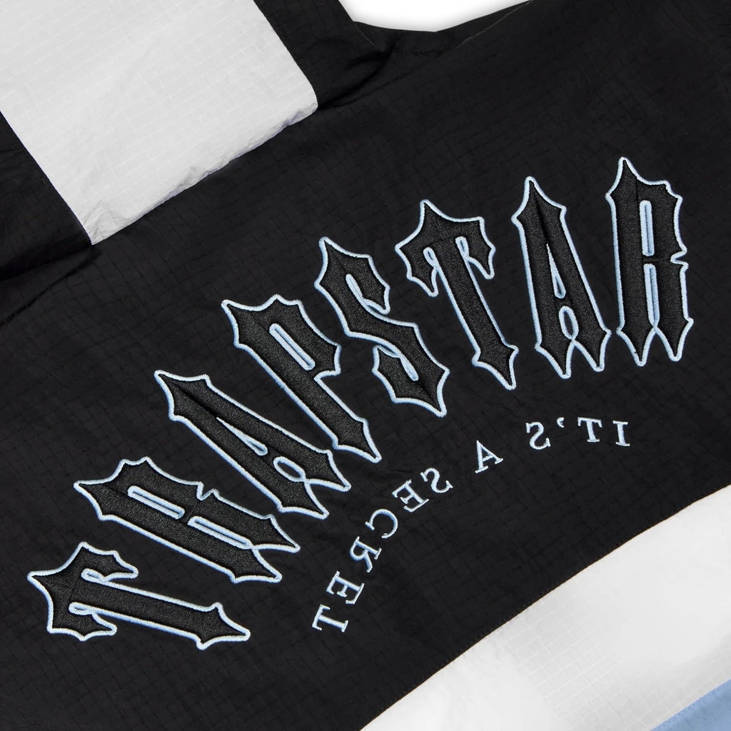 Trapstar Irongate Metal Badge Windbreaker Black/Blue