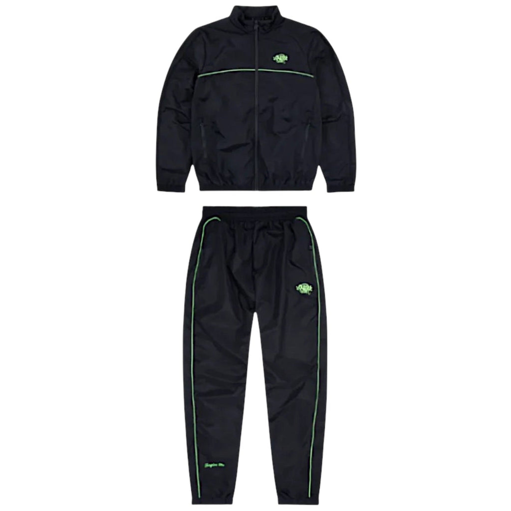 Syna World Shell Tracksuit Black/Green