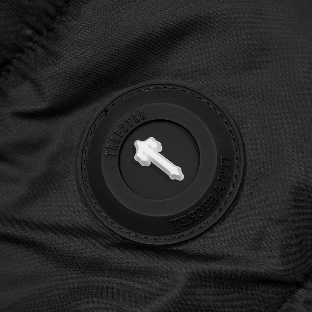 Trapstar It’s A Secret Hooded Puffer Jacket Black/White