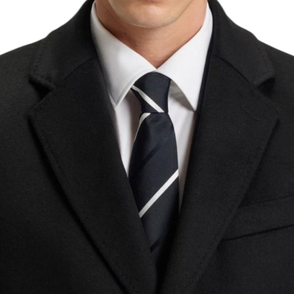 Hugo Boss Wool Hyde Coat Slim Fitted Black
