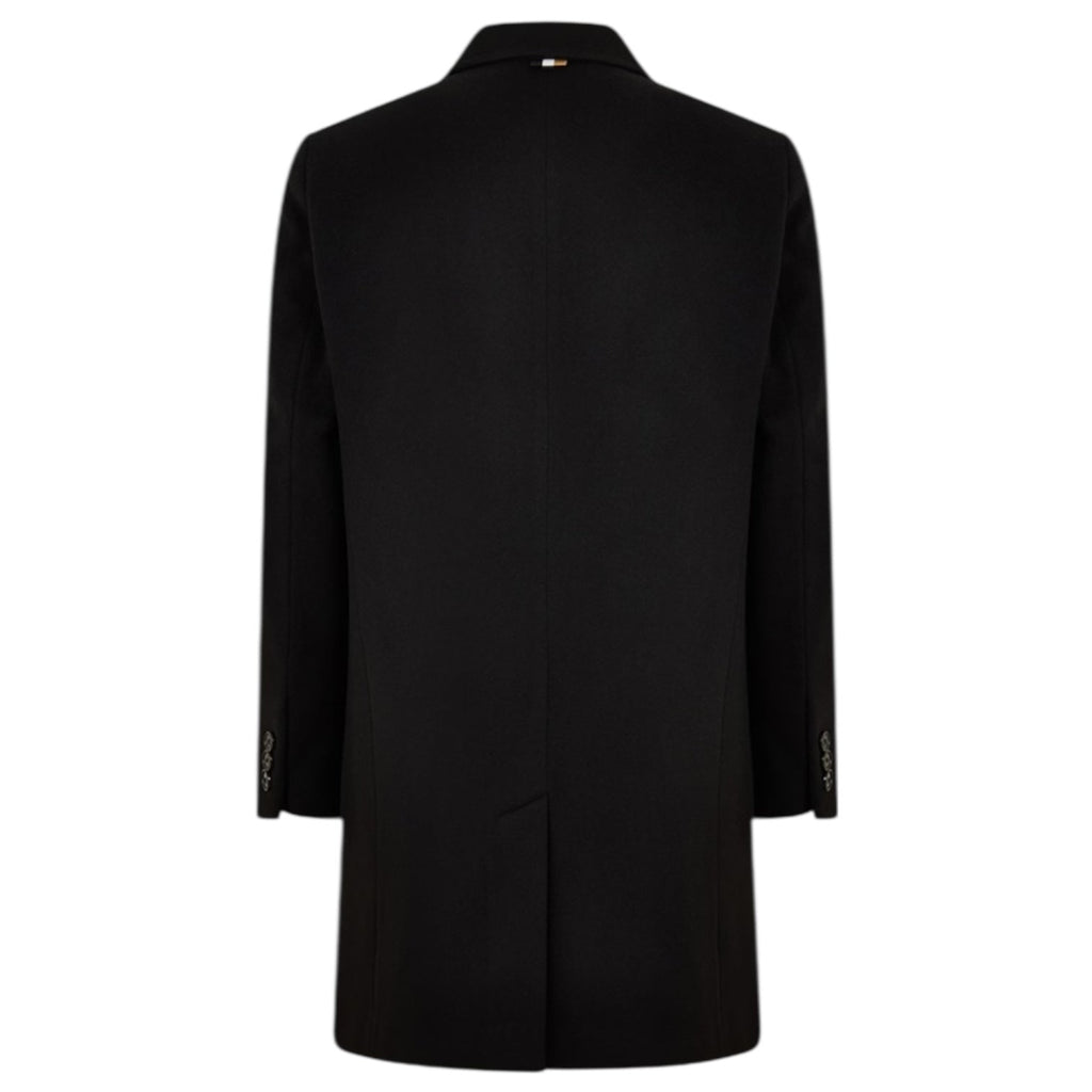 Hugo Boss Wool Hyde Coat Slim Fitted Black