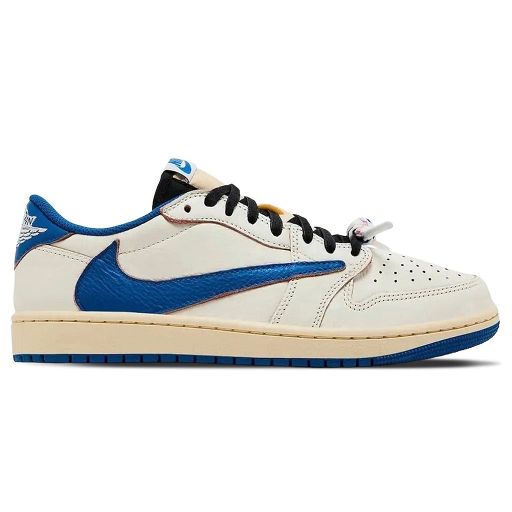 Fragment Design x Travis Scott x Air Jordan 1 Retro Low OG 'White Blue'