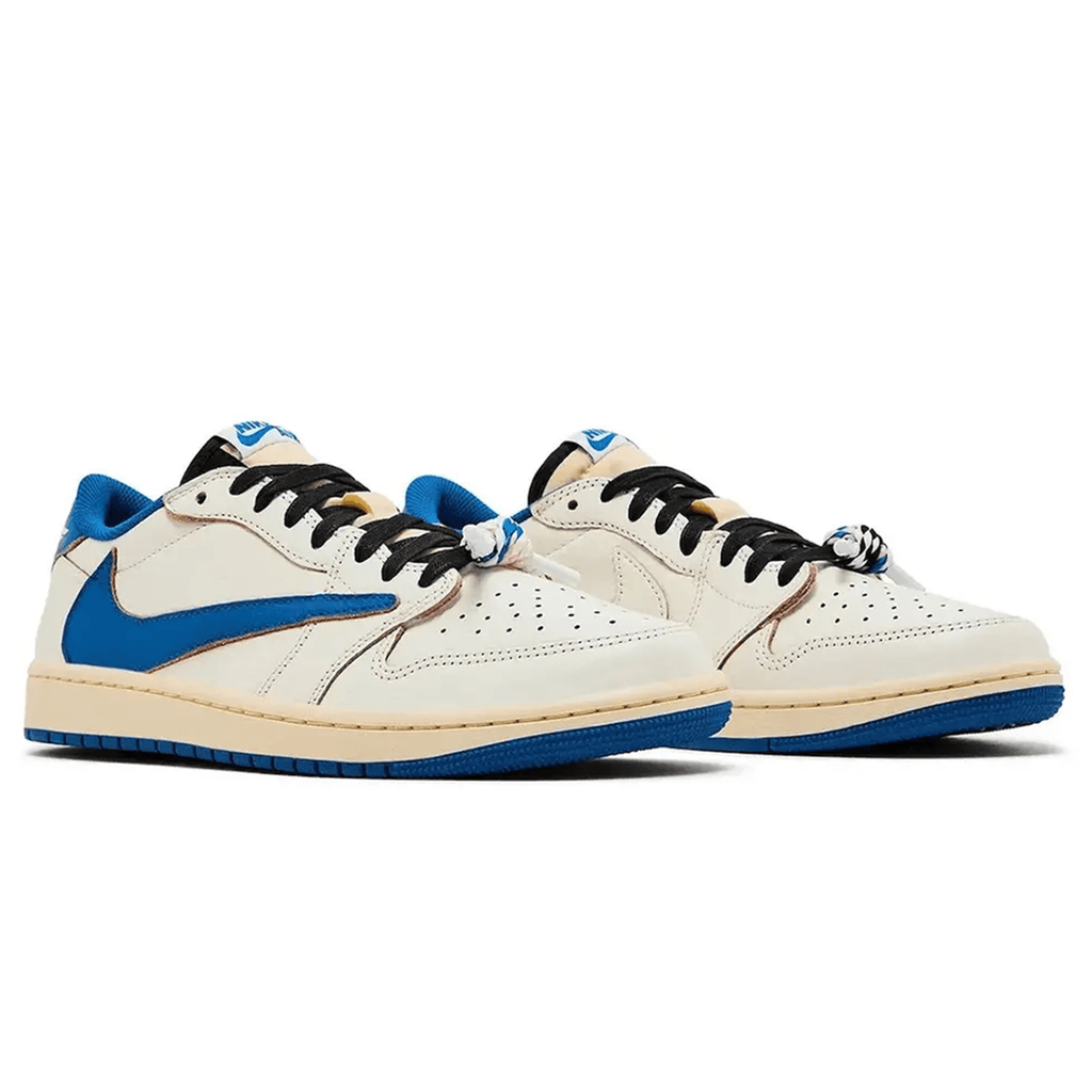 Fragment Design x Travis Scott x Air Jordan 1 Retro Low OG 'White Blue'