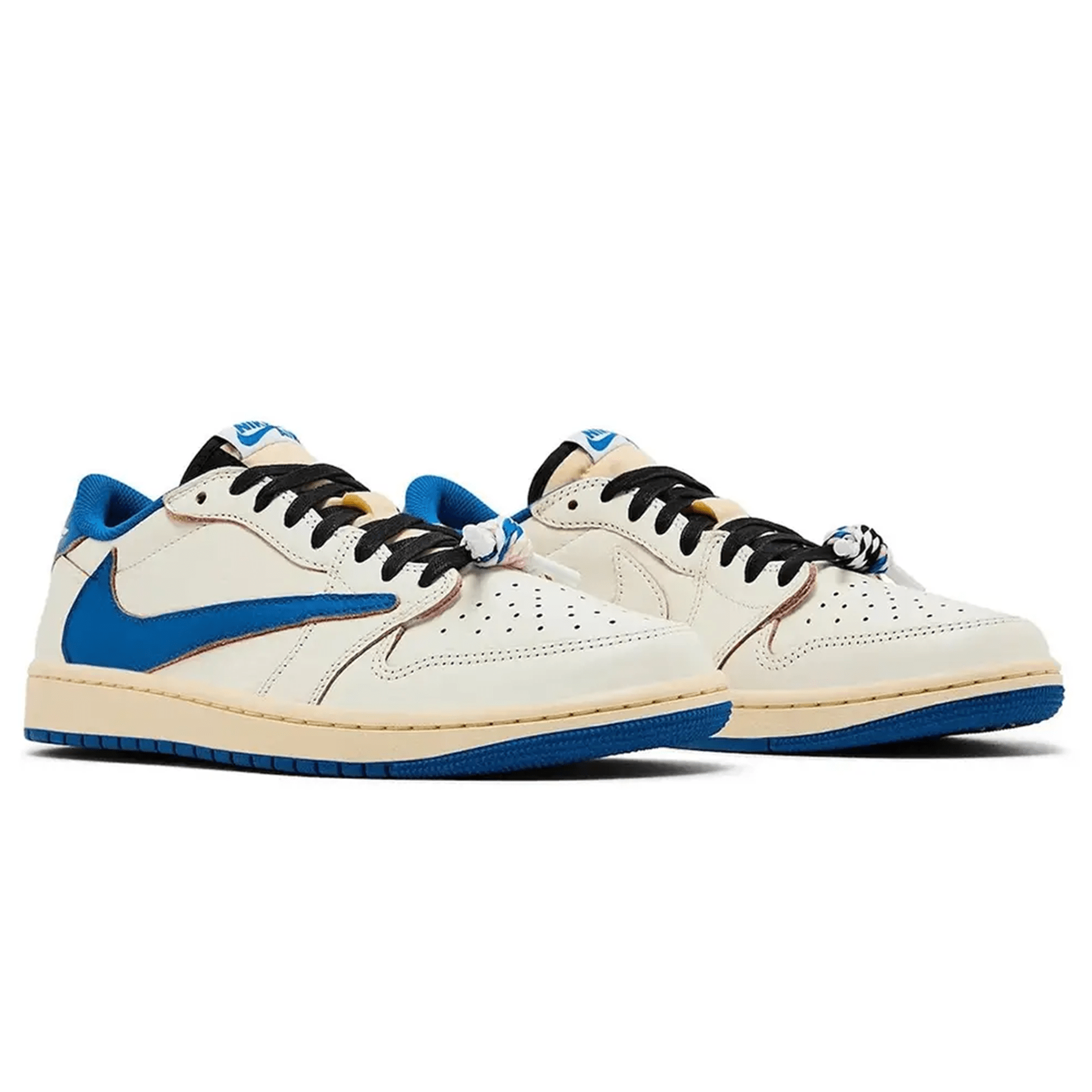 Fragment Design x Travis Scott x Air Jordan 1 Retro Low OG 'White Blue'