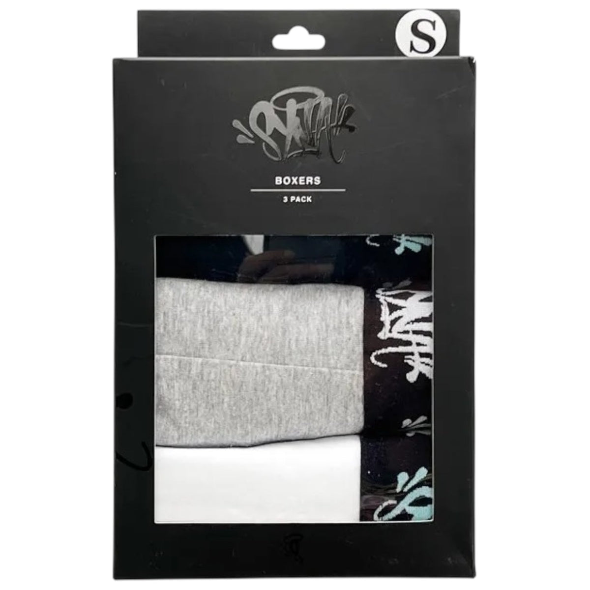 Syna World Boxers 3 Pack Black/Grey/White