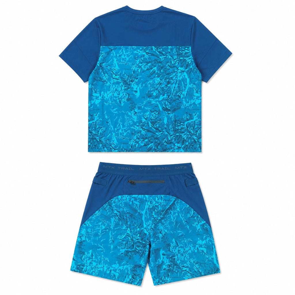 Montirex Triax Trail T-Shirt/Shorts Set Abyssal Blue