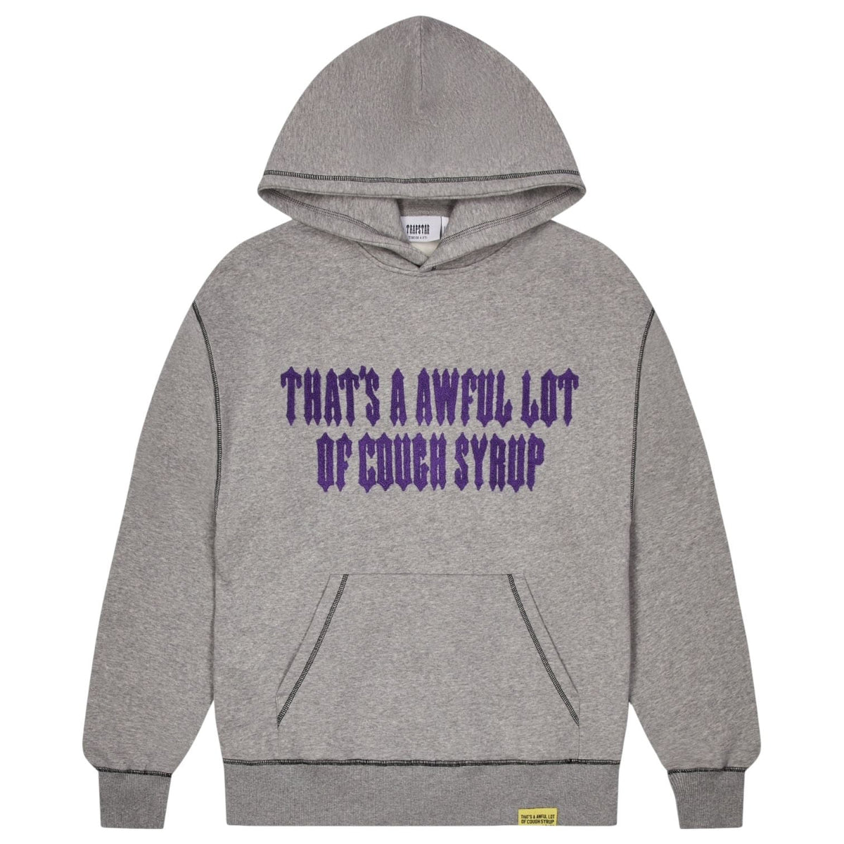 Trapstar X Cough Syrup Hoodie Grey