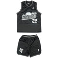 Trapstar Shooters Basketball Vest/Shorts Set Blackout
