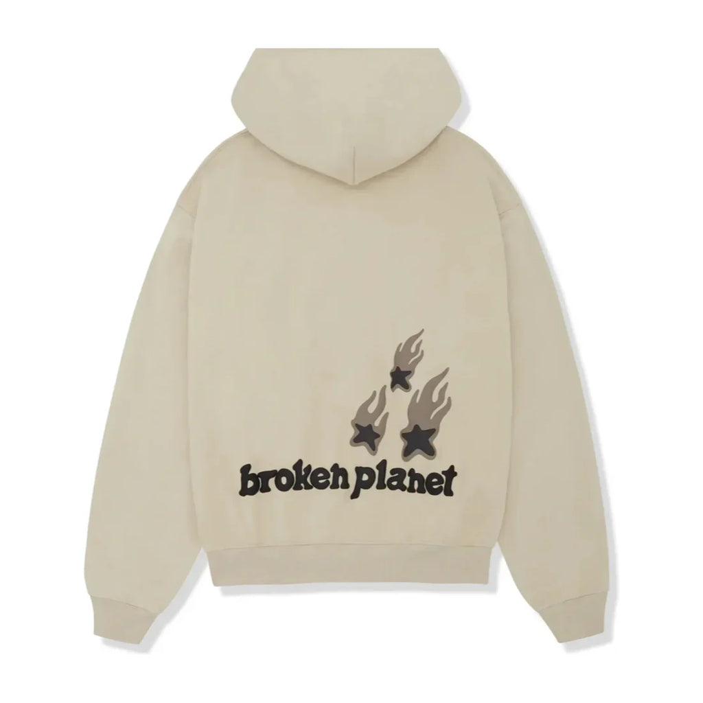 Broken Planet Heartless Love Hoodie Bone White
