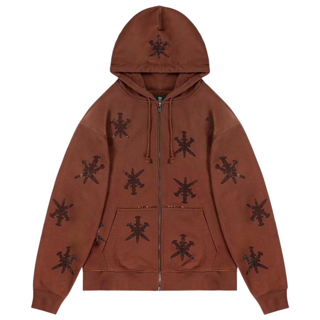 Unknown London Rhinestone Dagger Hoodie