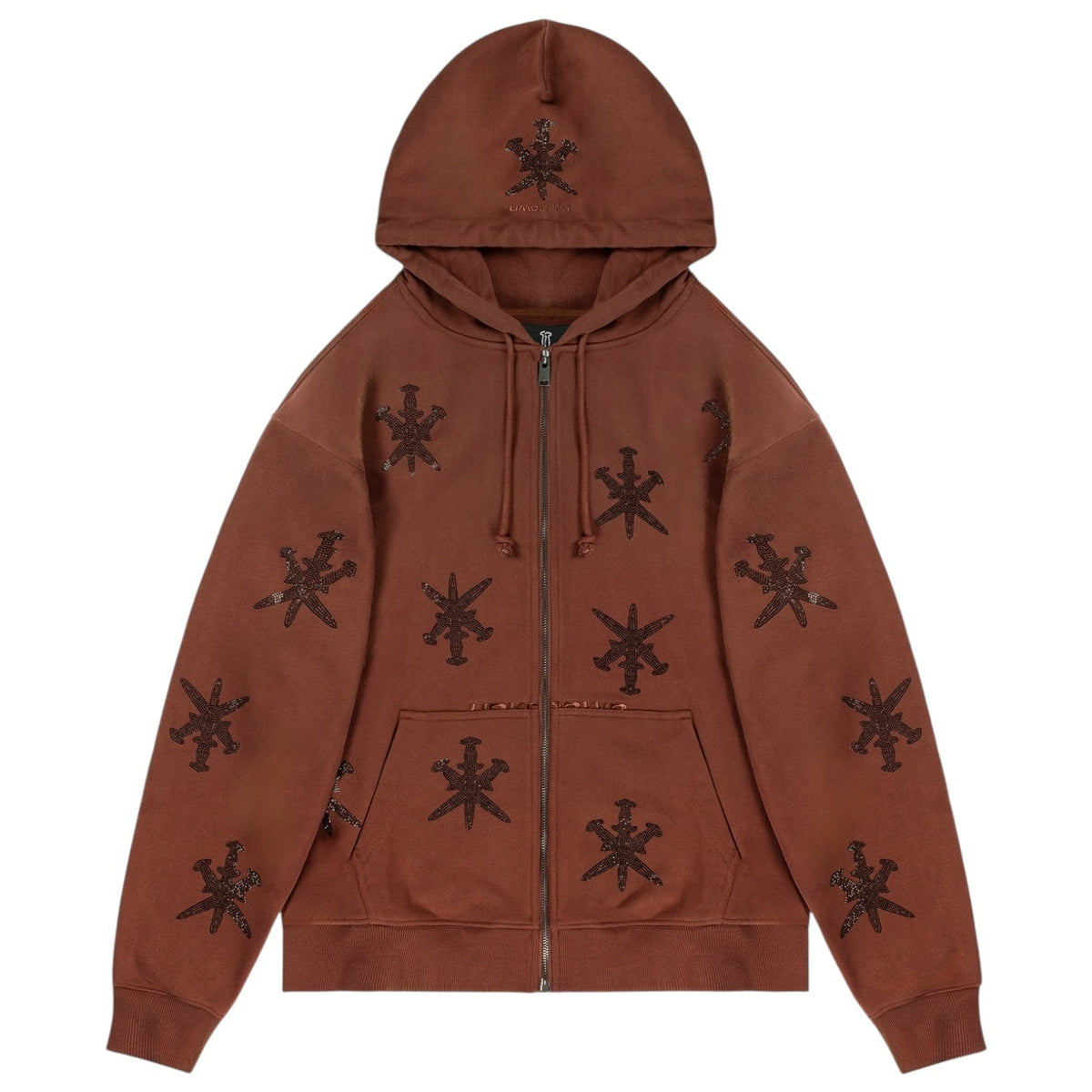 Unknown London Rhinestone Dagger Hoodie