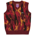 Corteiz Mohair Knit Vest Red Camo