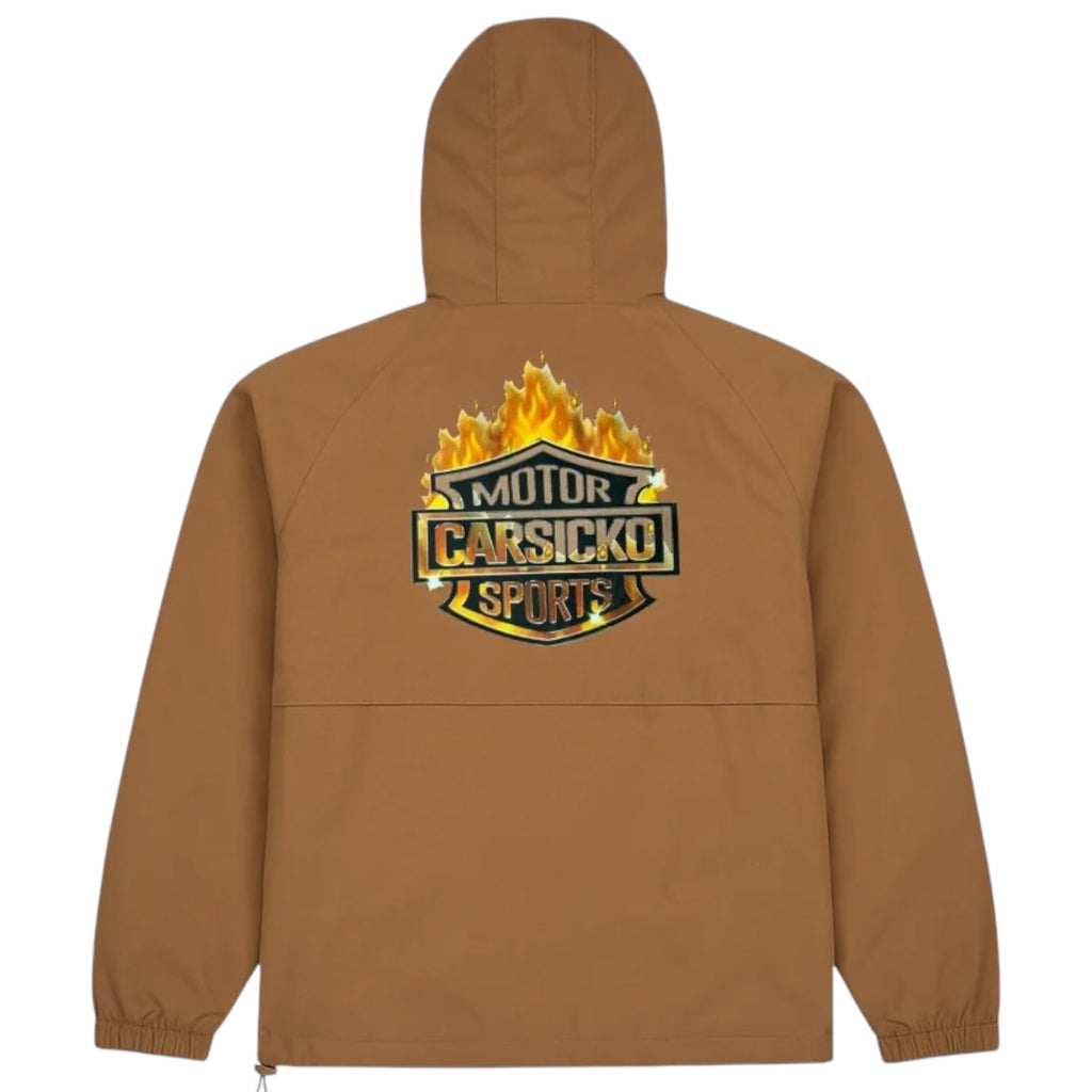 Carsicko Motorsports Windbreaker Jacket Brown