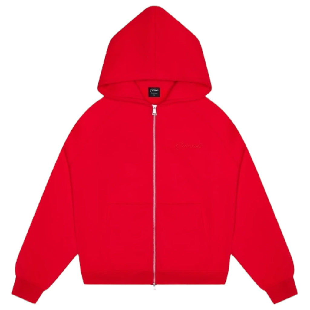 Carsicko Core Zip Up Hoodie Red