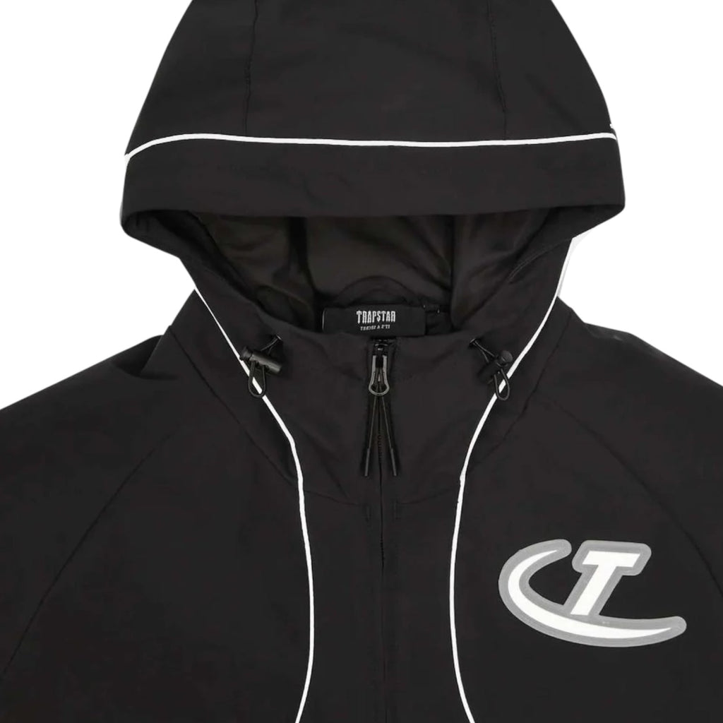 Trapstar Hyperdrive Piped Windbreaker Black/White