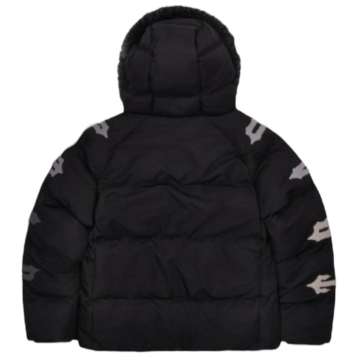 Trapstar Irongate Chenille Sleeve Puffer Jacket Black