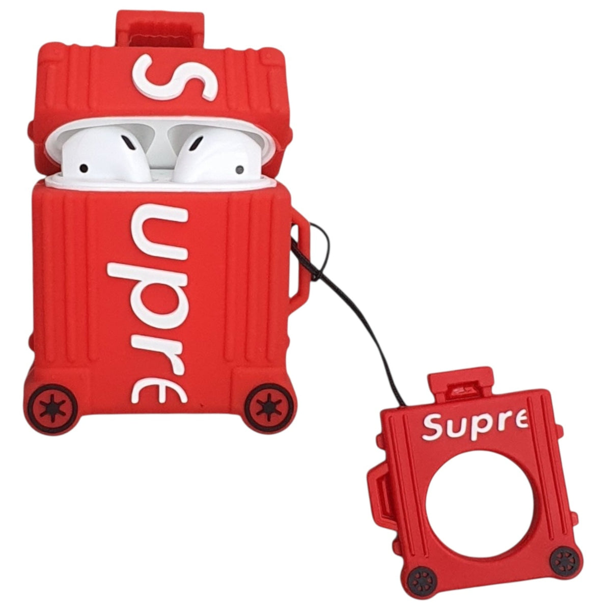 Supreme Custom Airpods Case Black