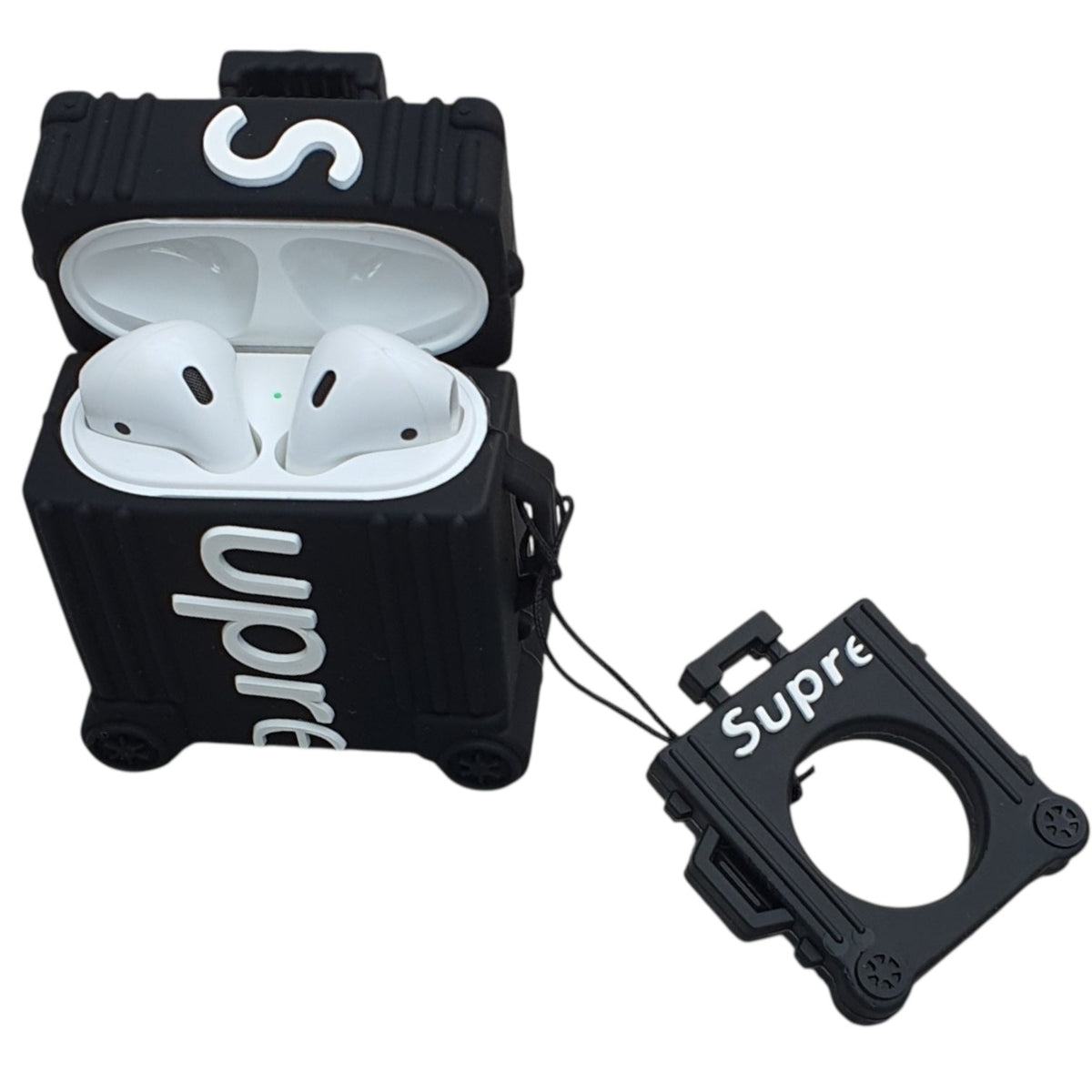 Supreme Custom Airpods Case Black