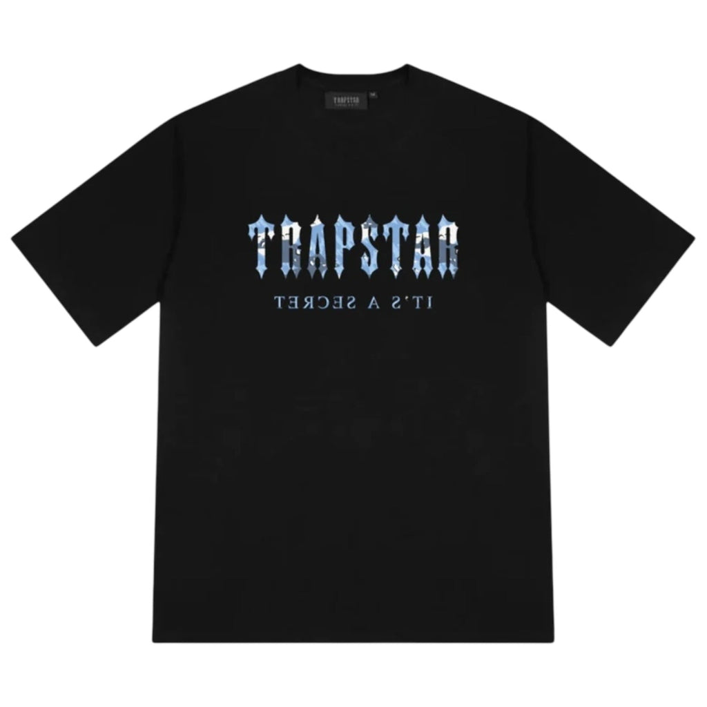 Trapstar Decoded Camo T-Shirt Black/Blue Camo
