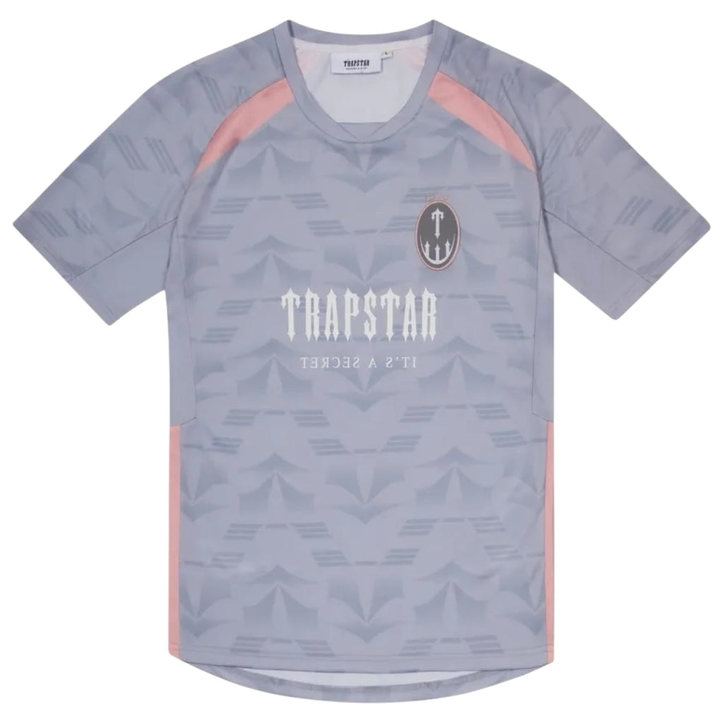 Trapstar Irongate Football Jersey Grey/Pink