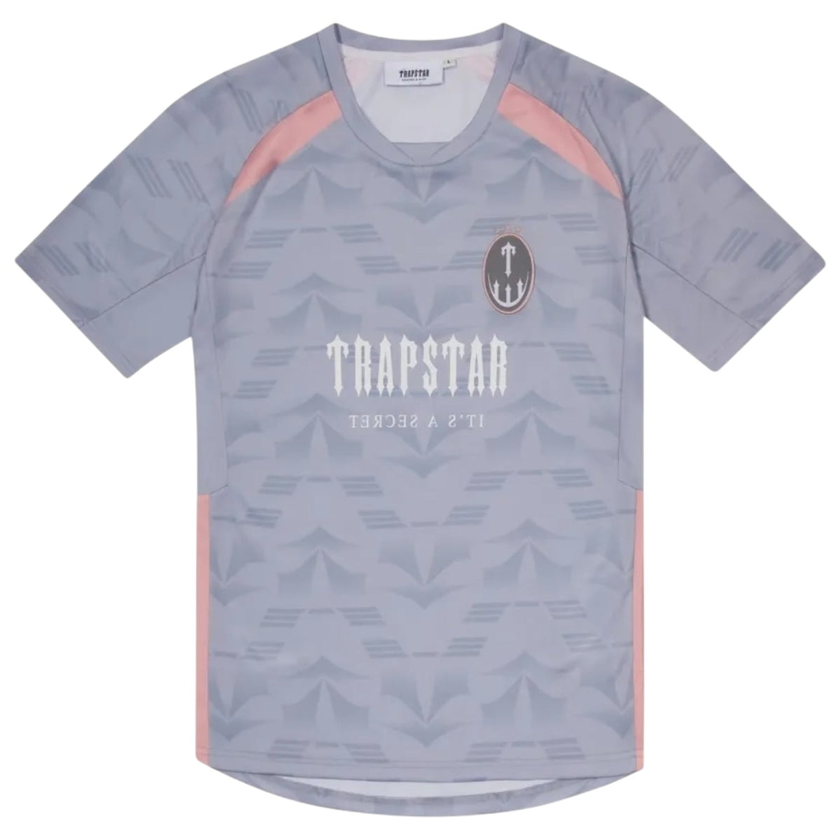 Trapstar Irongate Football Jersey Grey/Pink