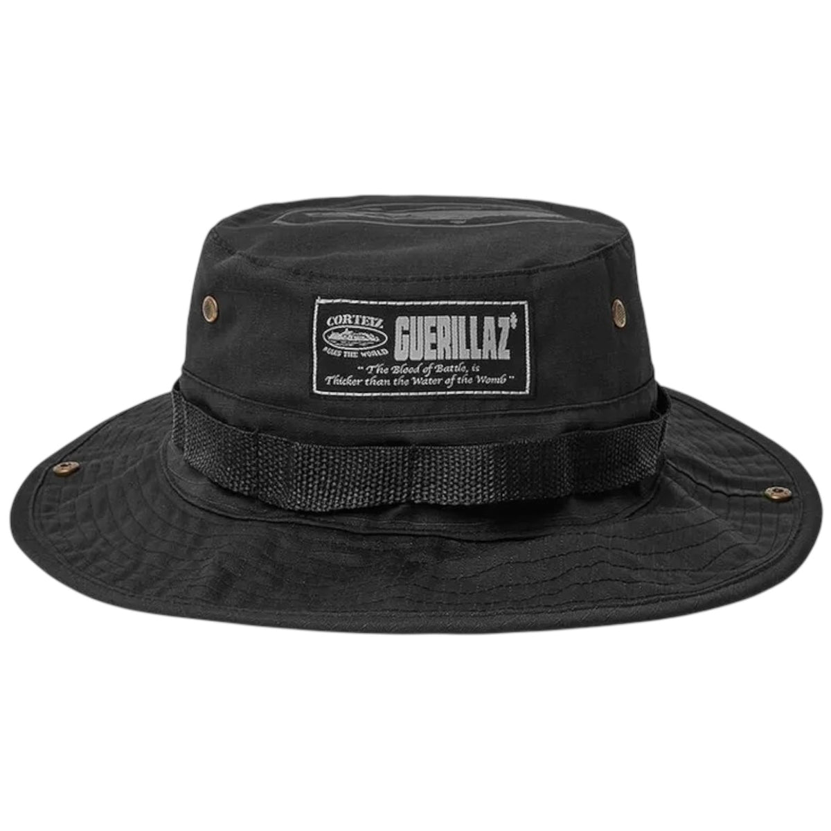 Corteiz Alcatraz Bucket Hat Black/White