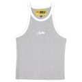 Corteiz Womens Allstarz Contrast Tank Top Grey