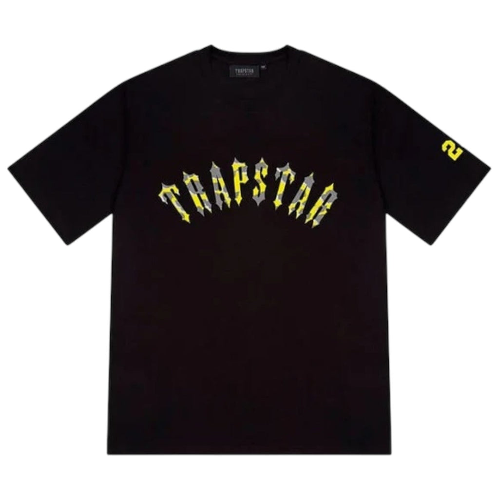 Trapstar X Central Cee 23 T-Shirt Black/Yellow Camo