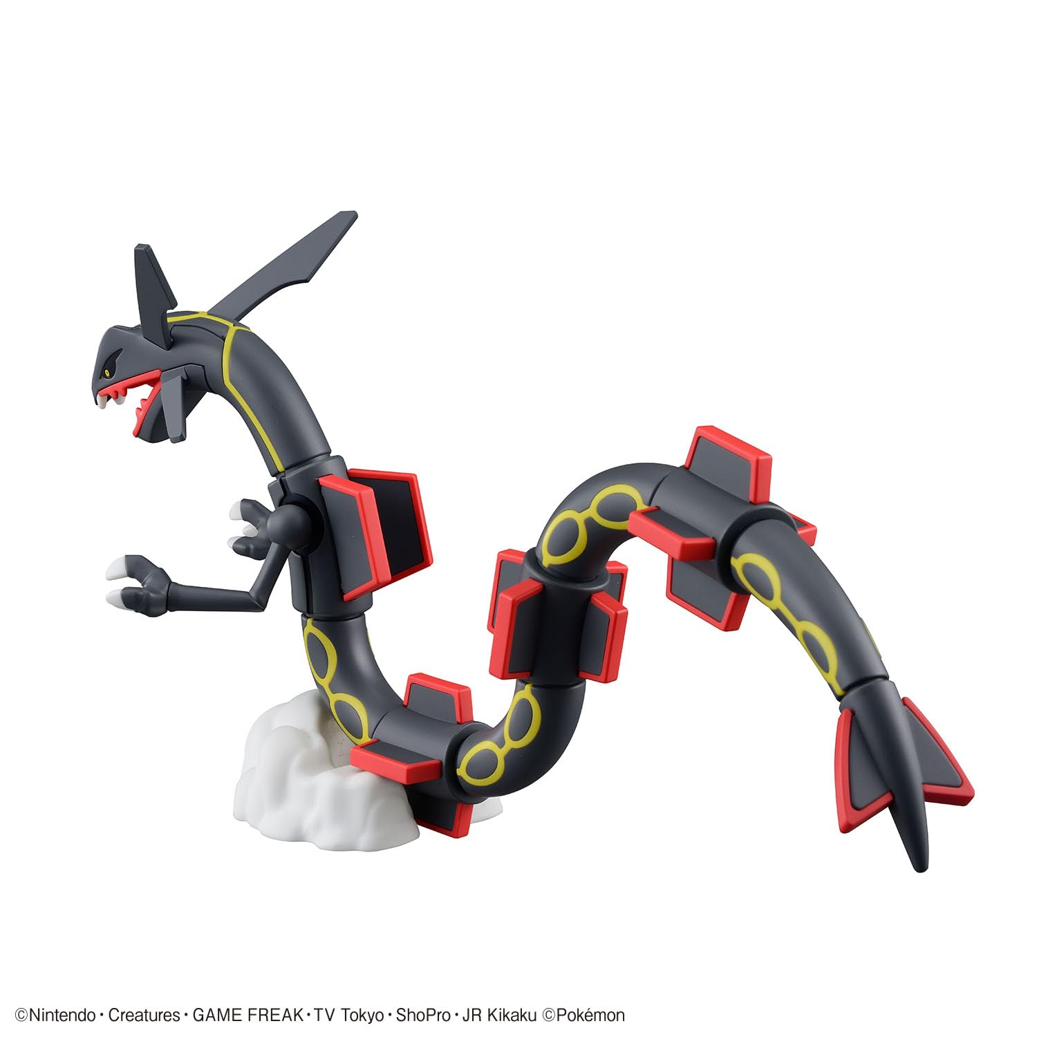 Bandai Pokemon Plamo Collection Select Series Black Rayquaza – Dynamic Pose Display Kit