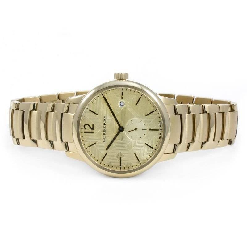Burberry watch BU10006 Engraved Gold Dial