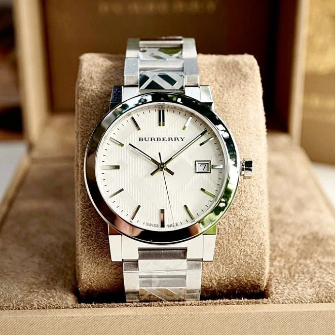 Burberry BU9037 The City Unisex Silver Watch