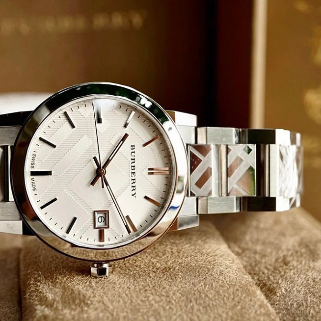 Burberry BU9037 The City Unisex Silver Watch