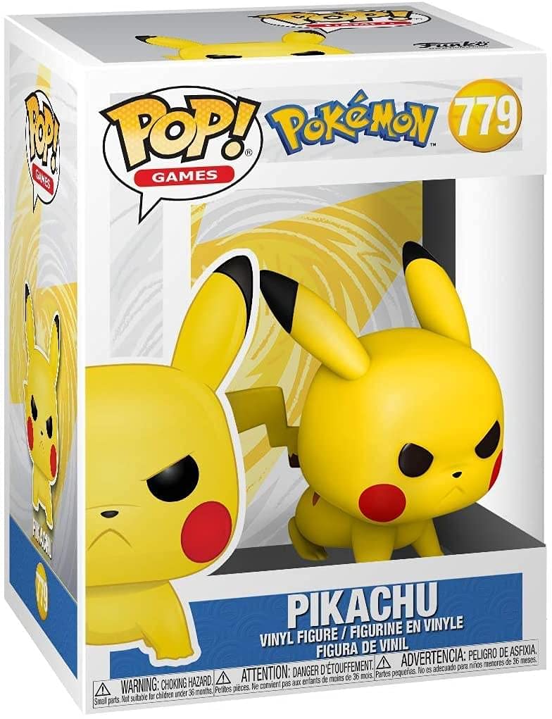 Funko POP! Games: Pokemon Pikachu (Attack Stance) Vinyl Figure – 3-Inch Collectible