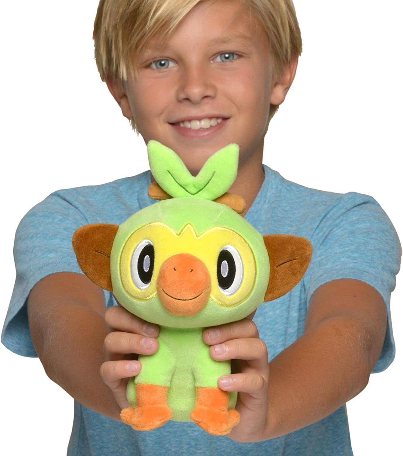 Jazwares Pokemon Grookey Plush 8-Inch – Official Sword & Shield Toy