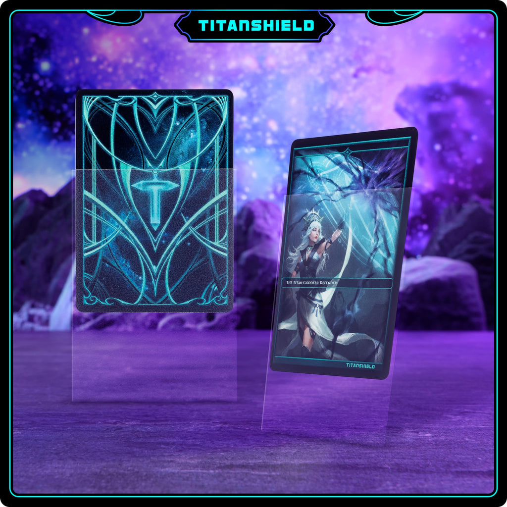 TitanShield Premium Card Sleeves – 150-Pack, 66x91mm, Glossy Front Matte Back for MTG, Pokemon, Lorcana, One Piece, Flesh & Blood